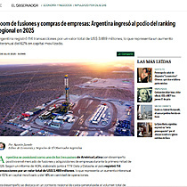 Boom de fusiones y compras de empresas: Argentina ingres al podio del ranking regional en 2025